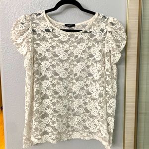 White lace blouse